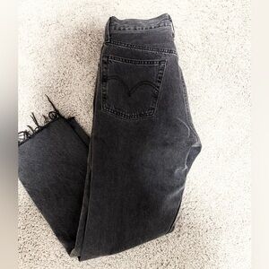 Levi's Dark Gray Straight Leg Jeans
